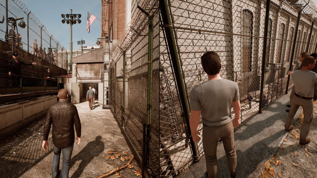 Gameplay cooperativo de A Way Out na prisão